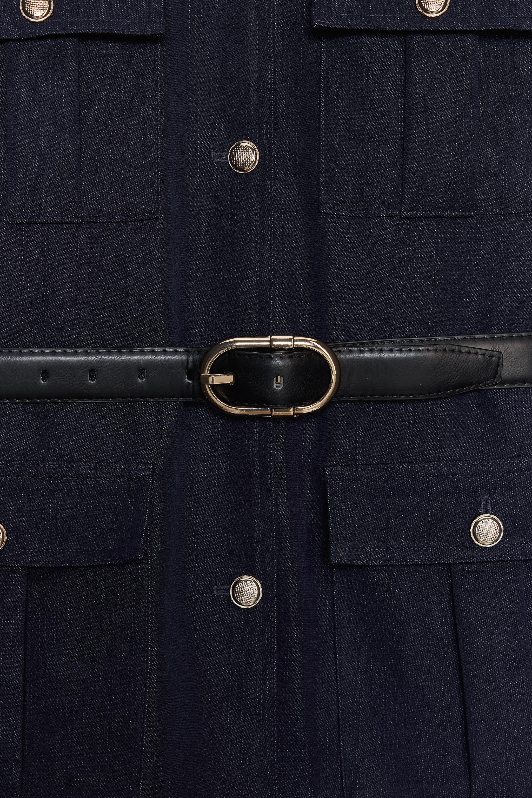 VESTE CEINTURE POCHES PLAQUÉES